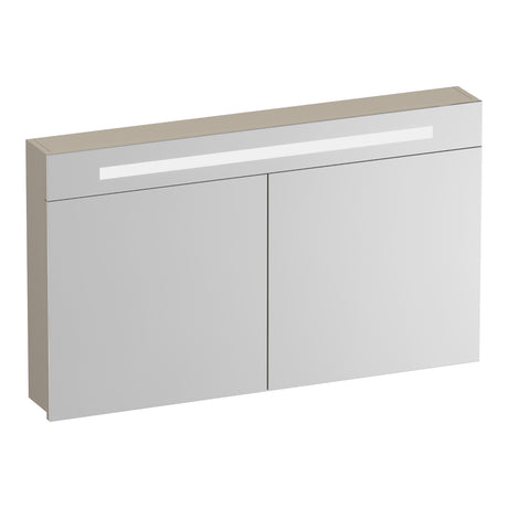BRAUER Promise spiegelkast 120 met verlichting 2 spiegeldeuren mat beige SK-PR120MB