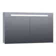 BRAUER Promise spiegelkast 120 met directe verlichting 2 enkelzijdige spiegeldeuren mat grijs SK-PR120MG