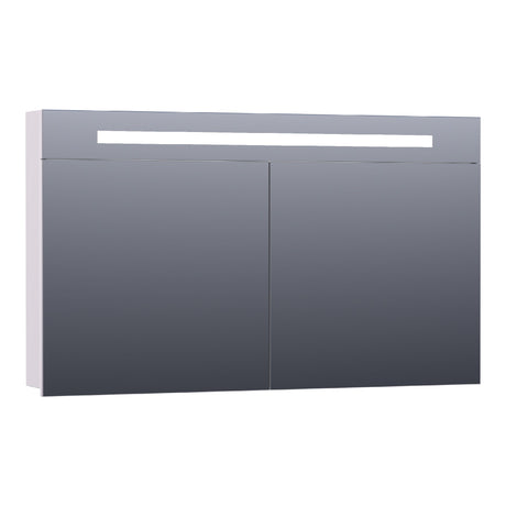 BRAUER Promise spiegelkast 120 met directe verlichting 2 enkelzijdige spiegeldeuren mat wit SK-PR120MW