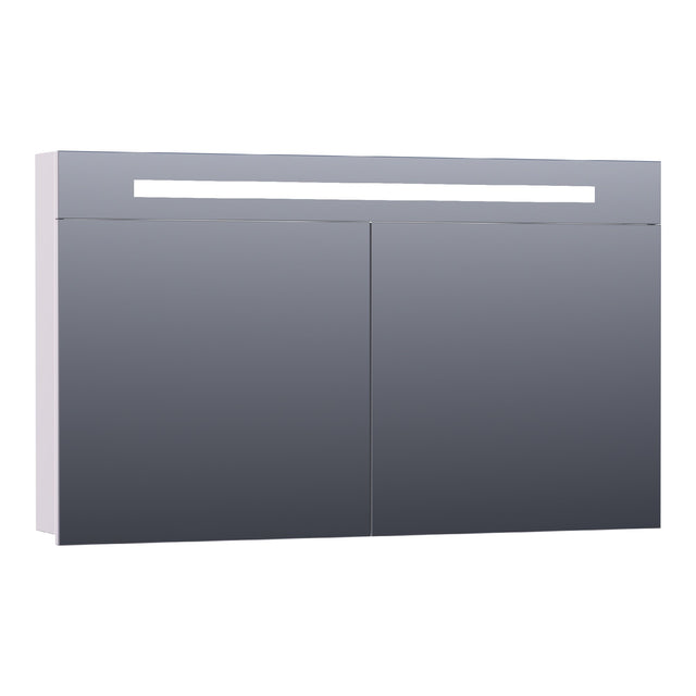 BRAUER Promise spiegelkast 120 met directe verlichting 2 enkelzijdige spiegeldeuren mat wit SK-PR120MW