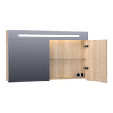 BRAUER Promise spiegelkast 120 met directe verlichting 2 enkelzijdige spiegeldeuren Sunlit SK-PR120SL