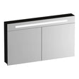 BRAUER Promise spiegelkast 120 met verlichting 2 spiegeldeuren Timber Black SK-PR120TB