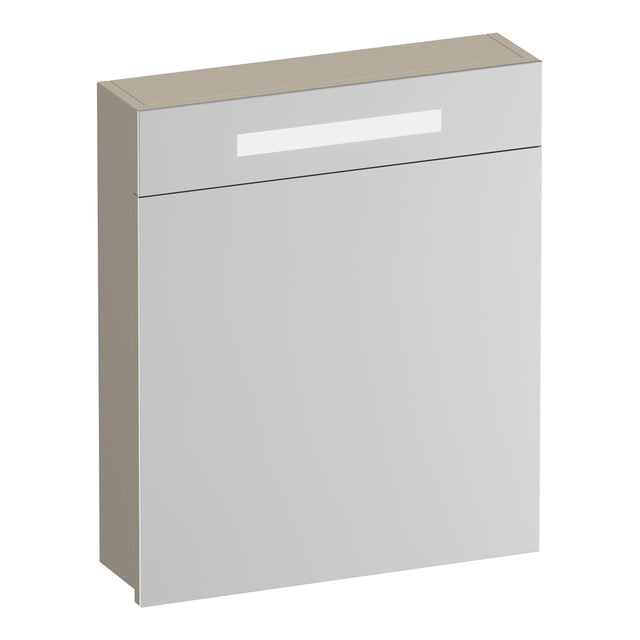 BRAUER Promise spiegelkast 60 met verlichting 1 rechtsdraaiende spiegeldeur mat beige SK-PR60RMB