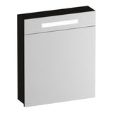 BRAUER Promise spiegelkast 60 met verlichting 1 rechtsdraaiende spiegeldeur Timber Black SK-PR60RTB
