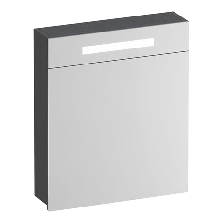 BRAUER Promise spiegelkast 60 met verlichting 1 rechtsdraaiende spiegeldeur Timber Grey SK-PR60RTG