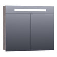 BRAUER Promise spiegelkast 80 met directe verlichting 2 enkelzijdige spiegeldeuren Driftwood SK-PR80DR