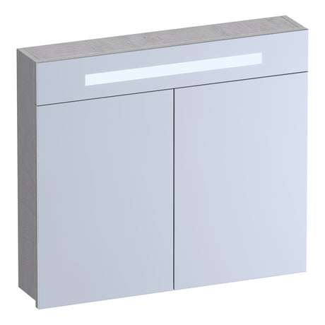 BRAUER Promise spiegelkast 80 met verlichting 2 spiegeldeuren Forest Seashell SK-PR80FS
