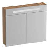 BRAUER Promise spiegelkast 80 met verlichting 2 spiegeldeuren Honey SK-PR80HO