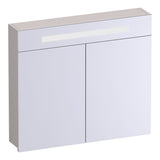 BRAUER Promise spiegelkast 80 met verlichting 2 spiegeldeuren mat zand SK-PR80MS
