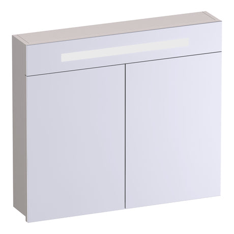 BRAUER Promise spiegelkast 80 met verlichting 2 spiegeldeuren mat zand SK-PR80MS
