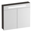 BRAUER Promise spiegelkast 80 met verlichting 2 spiegeldeuren Timber Anthracite SK-PR80TA