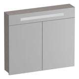 BRAUER Promise spiegelkast 80 met verlichting 2 spiegeldeuren Timber Greige SK-PR80TE