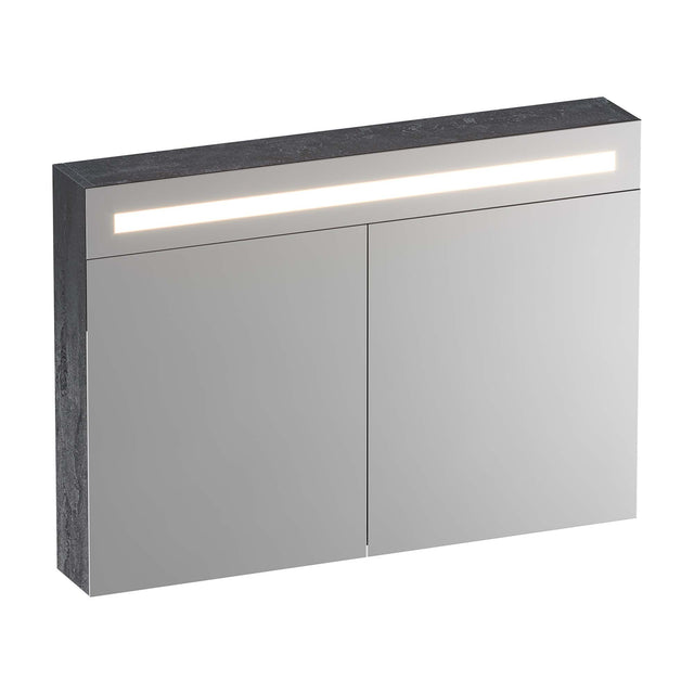 BRAUER Promise Deluxe spiegelkast 100 met directe verlichting 2 dubbelzijdige spiegeldeuren Damascus SK-PRD100DA