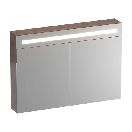 BRAUER Promise Deluxe spiegelkast 100 met directe verlichting 2 dubbelzijdige spiegeldeuren Erosion SK-PRD100ER