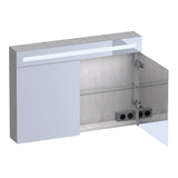 BRAUER Promise Deluxe spiegelkast 100 met verlichting 2 dubbelzijdige spiegeldeuren Forest Seashell SK-PRD100FS