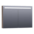 BRAUER Promise Deluxe spiegelkast 100 met directe verlichting 2 dubbelzijdige spiegeldeuren Grove SK-PRD100GR
