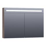 BRAUER Promise Deluxe spiegelkast 100 met directe verlichting 2 dubbelzijdige spiegeldeuren Grove SK-PRD100GR