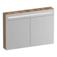 BRAUER Promise Deluxe spiegelkast 100 met verlichting 2 dubbelzijdige spiegeldeuren Honey SK-PRD100HO