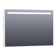 BRAUER Promise Deluxe spiegelkast 100 met directe verlichting 2 dubbelzijdige spiegeldeuren hoogglans wit SK-PRD100HW