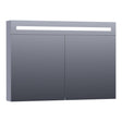 BRAUER Promise Deluxe spiegelkast 100 met directe verlichting 2 dubbelzijdige spiegeldeuren mat grijs SK-PRD100MG