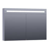 BRAUER Promise Deluxe spiegelkast 100 met directe verlichting 2 dubbelzijdige spiegeldeuren mat grijs SK-PRD100MG