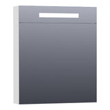 BRAUER Promise Deluxe spiegelkast 100 met directe verlichting 2 dubbelzijdige spiegeldeuren mat wit SK-PRD100MW