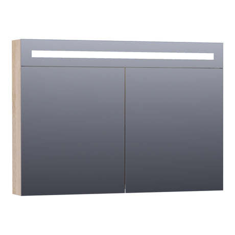 BRAUER Promise Deluxe spiegelkast 100 met directe verlichting 2 dubbelzijdige spiegeldeuren Sunlit SK-PRD100SL
