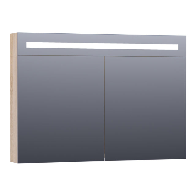 BRAUER Promise Deluxe spiegelkast 100 met directe verlichting 2 dubbelzijdige spiegeldeuren Sunlit SK-PRD100SL