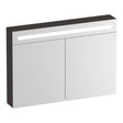 BRAUER Promise Deluxe spiegelkast 100 met verlichting 2 dubbelzijdige spiegeldeuren Timber Anthracite SK-PRD100TA