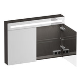 BRAUER Promise Deluxe spiegelkast 100 met verlichting 2 dubbelzijdige spiegeldeuren Timber Anthracite SK-PRD100TA