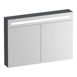 BRAUER Promise Deluxe spiegelkast 100 met verlichting 2 dubbelzijdige spiegeldeuren Timber Grey SK-PRD100TG