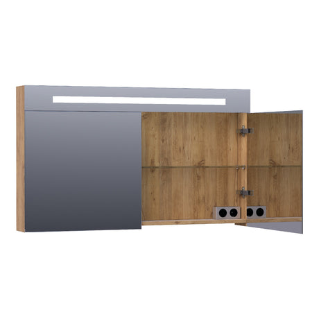 BRAUER Promise Deluxe spiegelkast 120 met directe verlichting 2 dubbelzijdige spiegeldeuren Chateau SK-PRD120CH