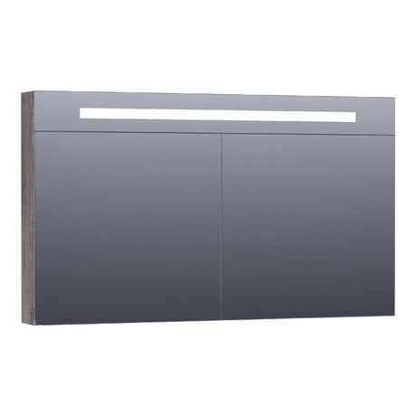 BRAUER Promise Deluxe spiegelkast 120 met directe verlichting 2 dubbelzijdige spiegeldeuren Driftwood SK-PRD120DR
