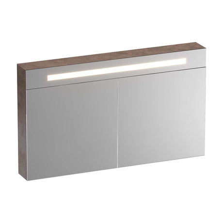 BRAUER Promise Deluxe spiegelkast 120 met directe verlichting 2 dubbelzijdige spiegeldeuren Erosion SK-PRD120ER