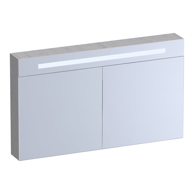 BRAUER Promise Deluxe spiegelkast 120 met verlichting 2 dubbelzijdige spiegeldeuren Forest Seashell SK-PRD120FS