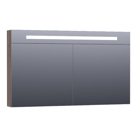 BRAUER Promise Deluxe spiegelkast 120 met directe verlichting 2 dubbelzijdige spiegeldeuren Grove SK-PRD120GR
