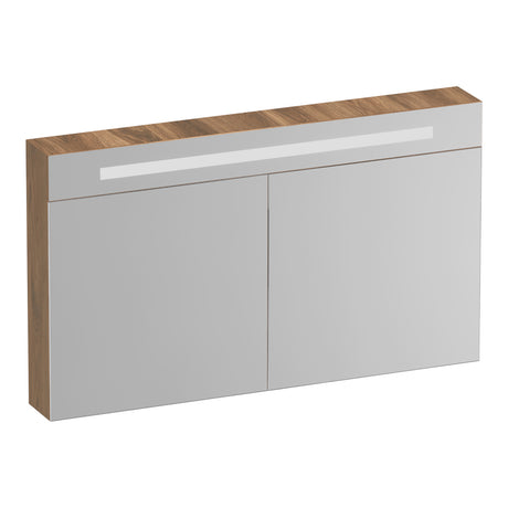 BRAUER Promise Deluxe spiegelkast 120 met verlichting 2 dubbelzijdige spiegeldeuren Honey SK-PRD120HO