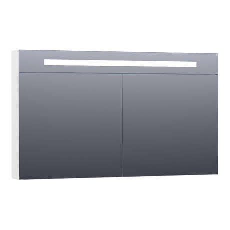 BRAUER Promise Deluxe spiegelkast 120 met directe verlichting 2 dubbelzijdige spiegeldeuren hoogglans wit SK-PRD120HW