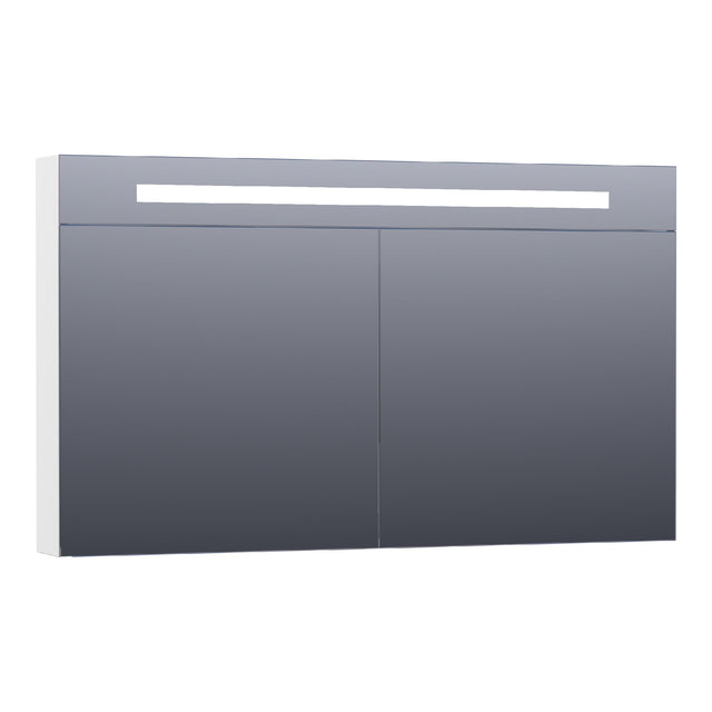 BRAUER Promise Deluxe spiegelkast 120 met directe verlichting 2 dubbelzijdige spiegeldeuren hoogglans wit SK-PRD120HW