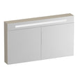 BRAUER Promise Deluxe spiegelkast 120 met verlichting 2 dubbelzijdige spiegeldeuren mat beige SK-PRD120MB