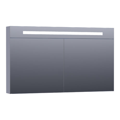 BRAUER Promise Deluxe spiegelkast 120 met directe verlichting 2 dubbelzijdige spiegeldeuren mat grijs SK-PRD120MG