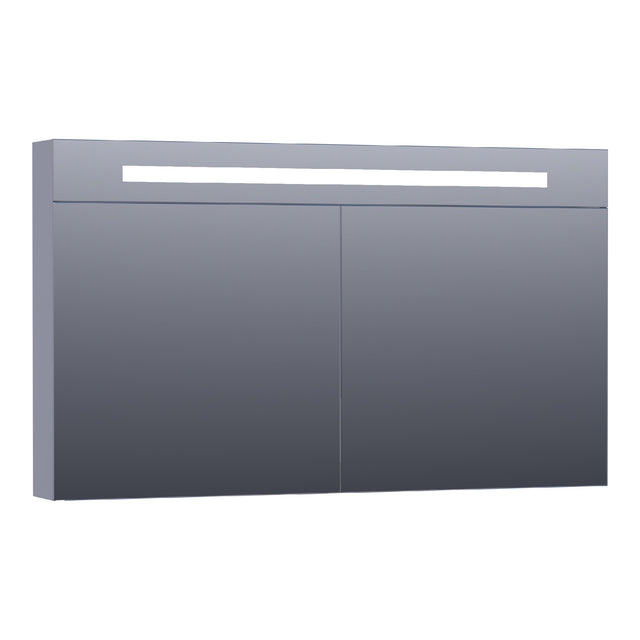 BRAUER Promise Deluxe spiegelkast 120 met directe verlichting 2 dubbelzijdige spiegeldeuren mat grijs SK-PRD120MG