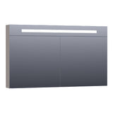 BRAUER Promise Deluxe spiegelkast 120 met directe verlichting 2 dubbelzijdige spiegeldeuren mat taupe SK-PRD120MT