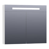 BRAUER Promise Deluxe spiegelkast 120 met directe verlichting 2 dubbelzijdige spiegeldeuren mat wit SK-PRD120MW