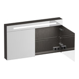 BRAUER Promise Deluxe spiegelkast 120 met verlichting 2 dubbelzijdige spiegeldeuren Timber Anthracite SK-PRD120TA