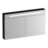 BRAUER Promise Deluxe spiegelkast 120 met verlichting 2 dubbelzijdige spiegeldeuren Timber Black SK-PRD120TB