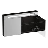 BRAUER Promise Deluxe spiegelkast 120 met verlichting 2 dubbelzijdige spiegeldeuren Timber Black SK-PRD120TB