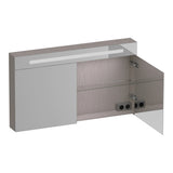 BRAUER Promise Deluxe spiegelkast 120 met verlichting 2 dubbelzijdige spiegeldeuren Timber Greige SK-PRD120TE