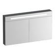 BRAUER Promise Deluxe spiegelkast 120 met verlichting 2 dubbelzijdige spiegeldeuren Timber Grey SK-PRD120TG