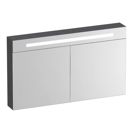 BRAUER Promise Deluxe spiegelkast 120 met verlichting 2 dubbelzijdige spiegeldeuren Timber Grey SK-PRD120TG